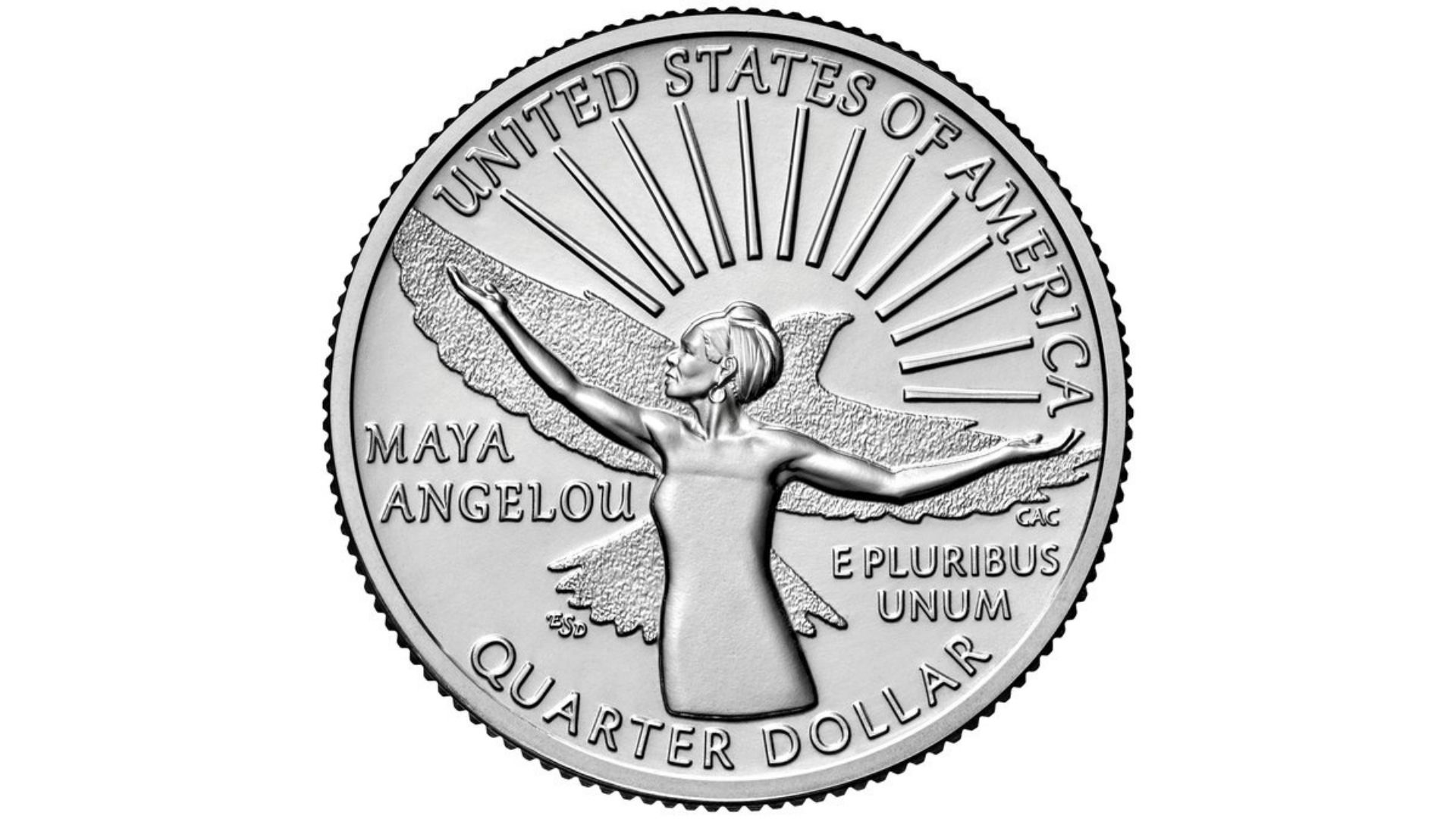 Maya Angelou becomes first black woman featured on US quarter