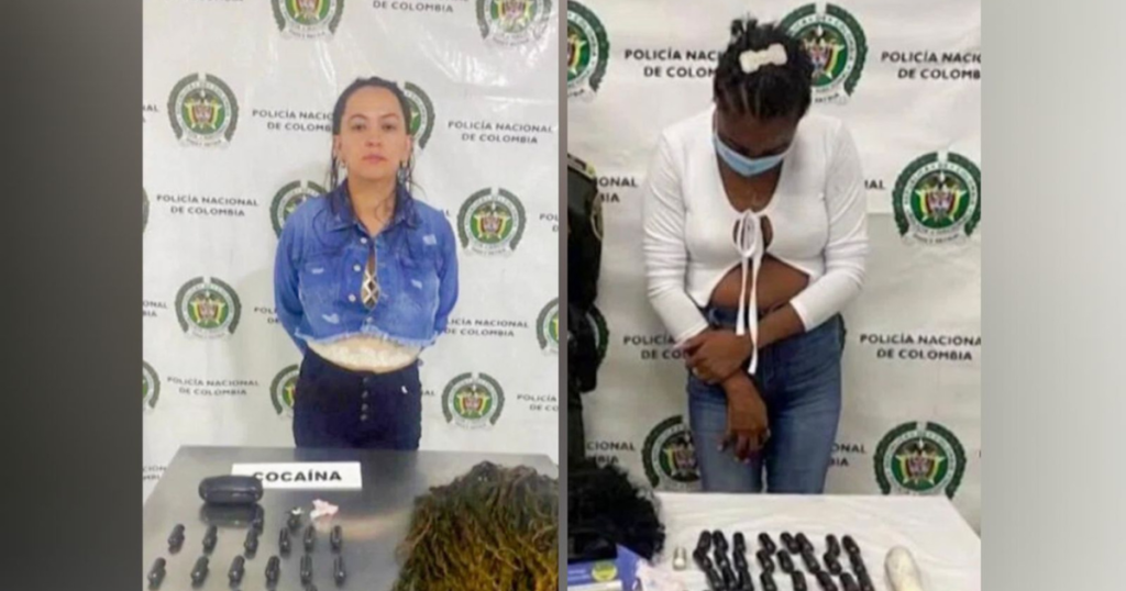Two women busted at Colombian airport attempting to smuggle cocaine in hair